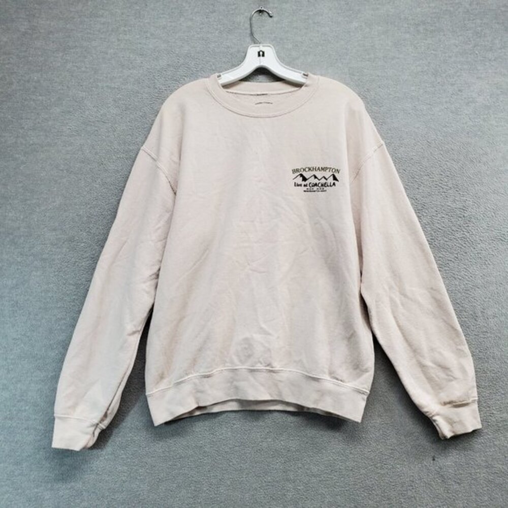 Coachella Women Sweatshirt Medium Pink Brockhampton The Final Show‎ Grpahic